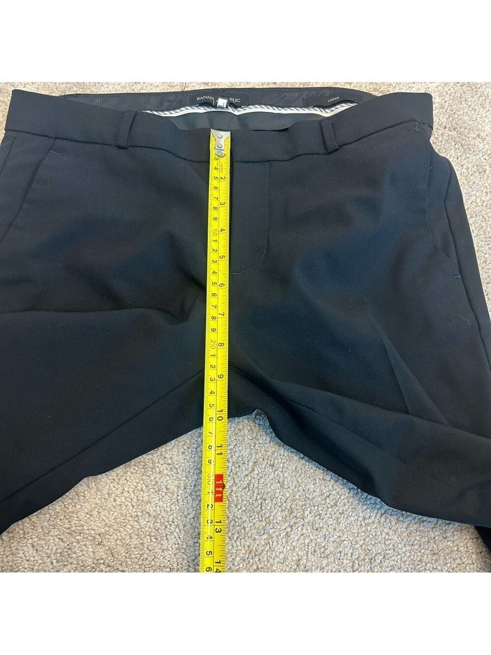 Banana Republic women’s black Wool Logan dress pants trousers fully lined Sz 4S - Picture 8 of 15